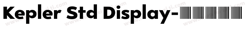 Kepler Std Display字体转换